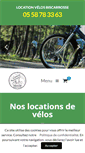 Mobile Screenshot of location-velos-biscarrosse.com